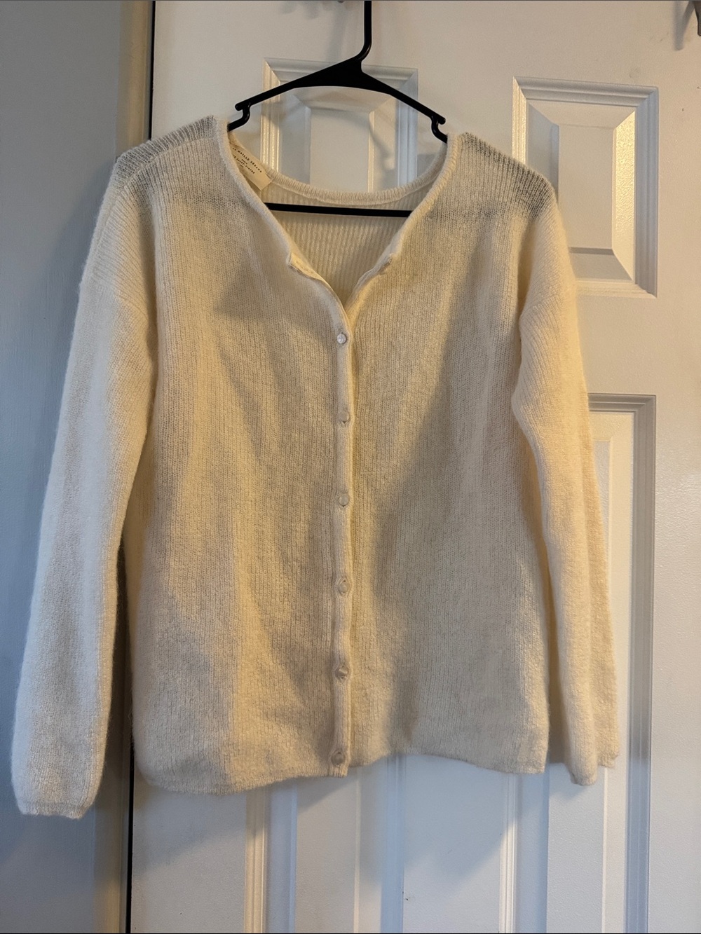 Sezane Barry Cardigan in color ecru